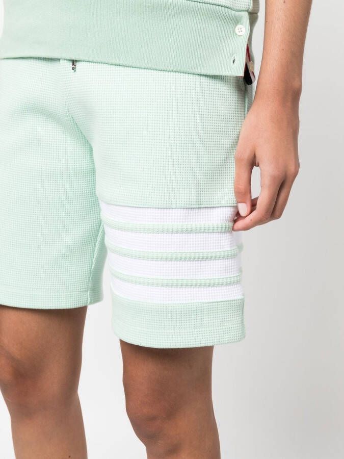 Thom Browne Gestreepte shorts Groen