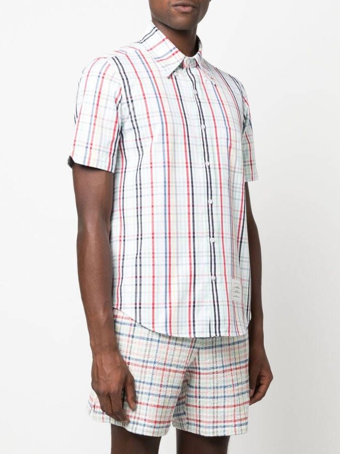 Thom Browne Blouse met gingham ruit Wit