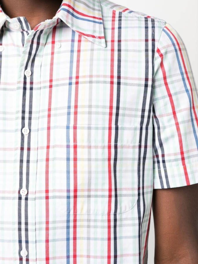 Thom Browne Blouse met gingham ruit Wit