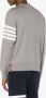 Thom Browne grey Classic Sweatshirt With Engineered 4-Bar In Classic Loop Back Grijs - Thumbnail 4