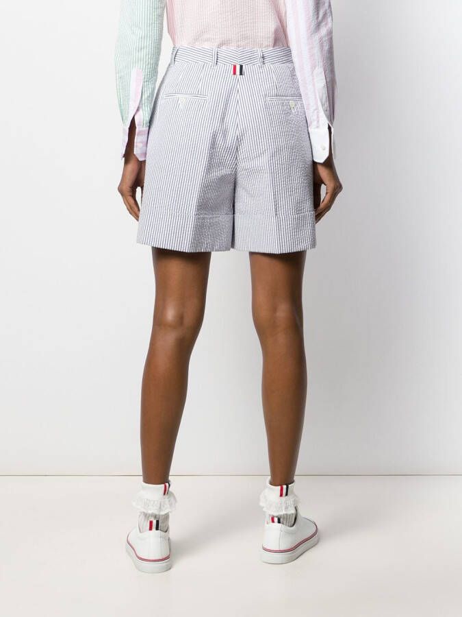 Thom Browne High waist shorts Blauw