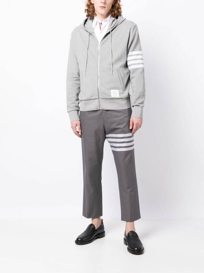 Thom Browne Hoodie met logopatch Grijs