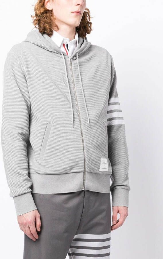Thom Browne Hoodie met logopatch Grijs