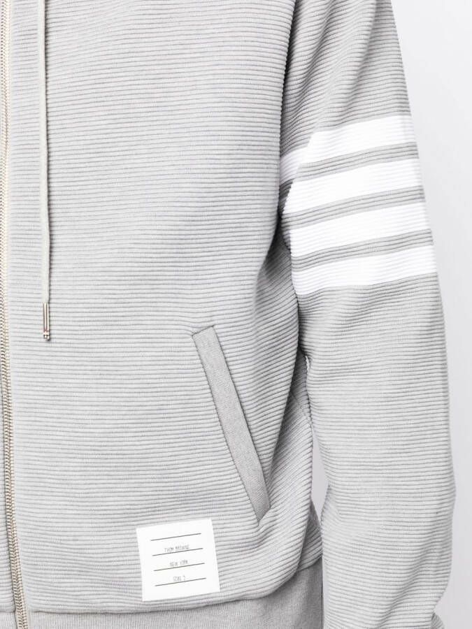 Thom Browne Hoodie met logopatch Grijs