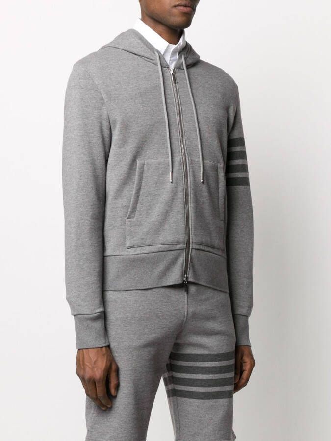Thom Browne Hoodie met rits Grijs