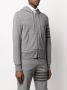 Thom Browne Hoodie met rits Grijs - Thumbnail 3