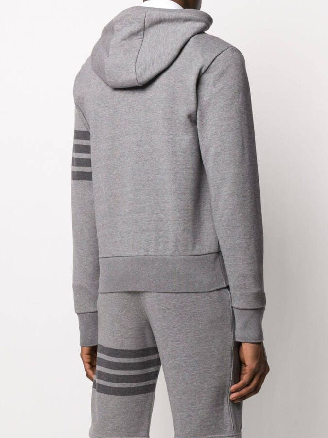 Thom Browne Hoodie met rits Grijs