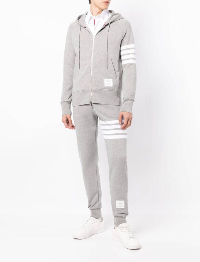 Thom Browne Hoodie met rits Grijs