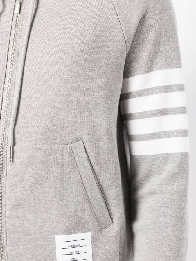 Thom Browne Hoodie met rits Grijs