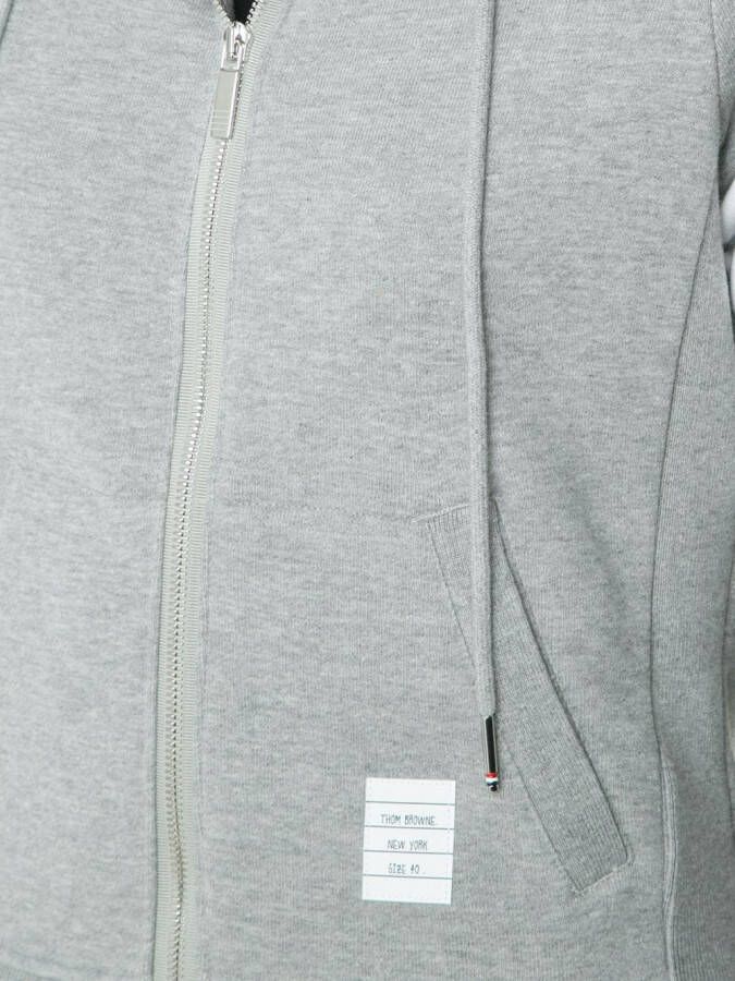 Thom Browne Hoodie met vier strepen Grijs