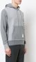 Thom Browne Hoodie Pullover With Tonal Fun Mix In Classic Loop Back With Engineered 4-Bar Grijs - Thumbnail 3