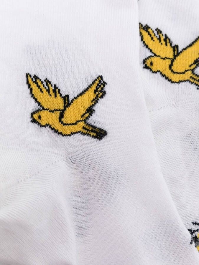 Thom Browne Intarsia sokken Wit