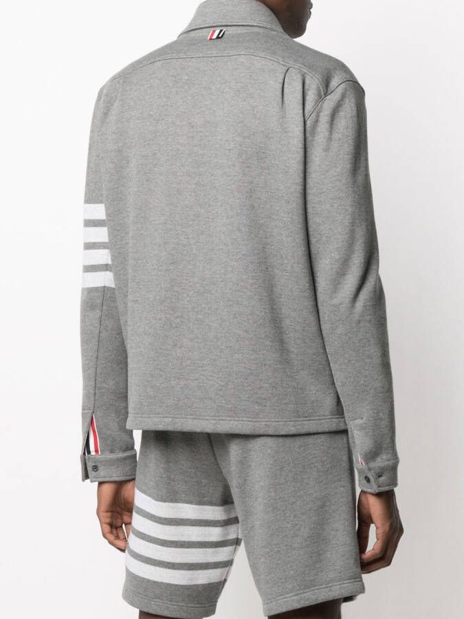 Thom Browne Jack met 4 strepen Grijs