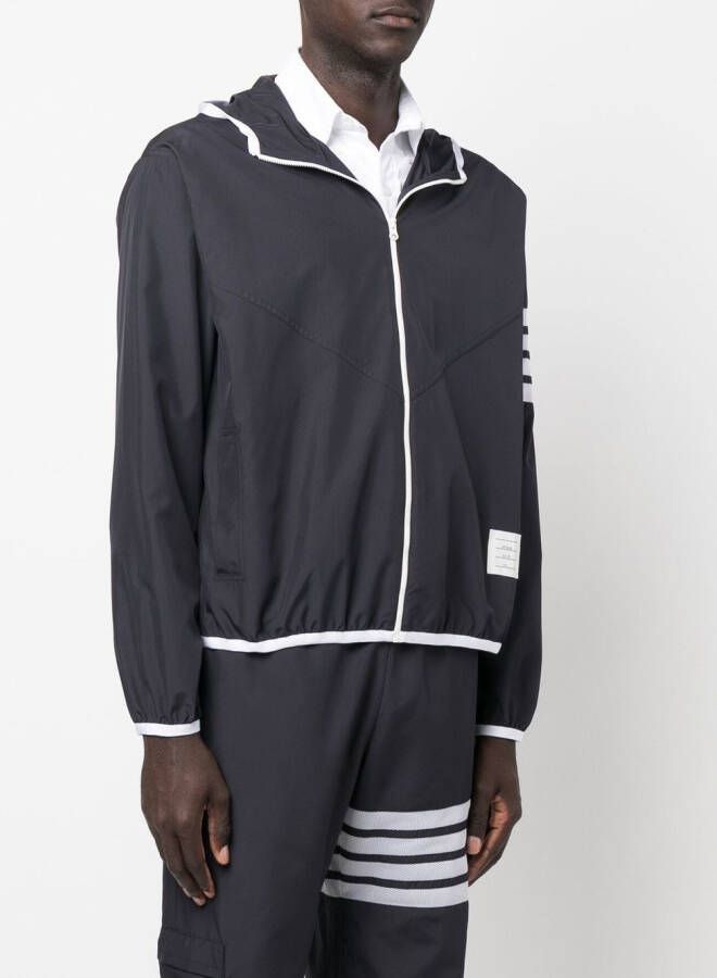 Thom Browne 4-Bar gestreept trainingsjack Blauw