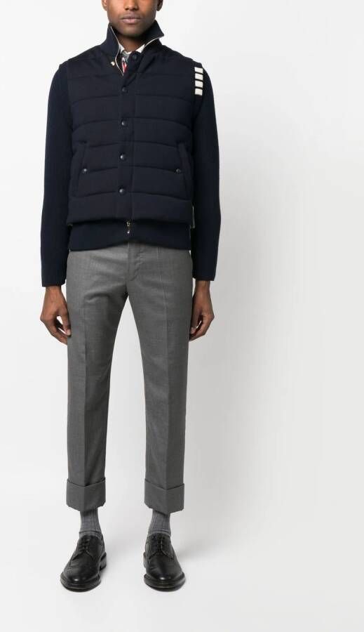 Thom Browne Jack met drukknopen Blauw