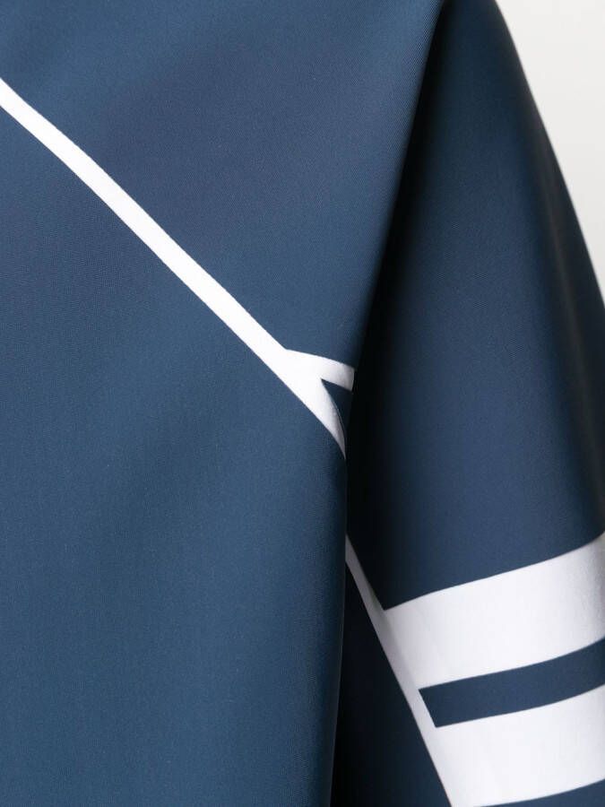 Thom Browne Jack met vier strepen Blauw