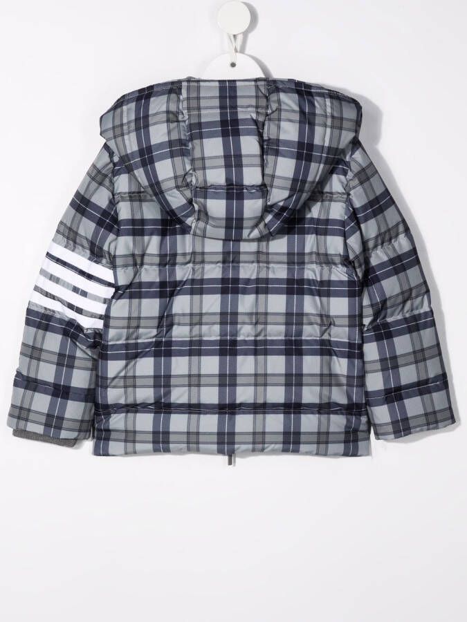 Thom Browne Kids Jas met capuchon Grijs
