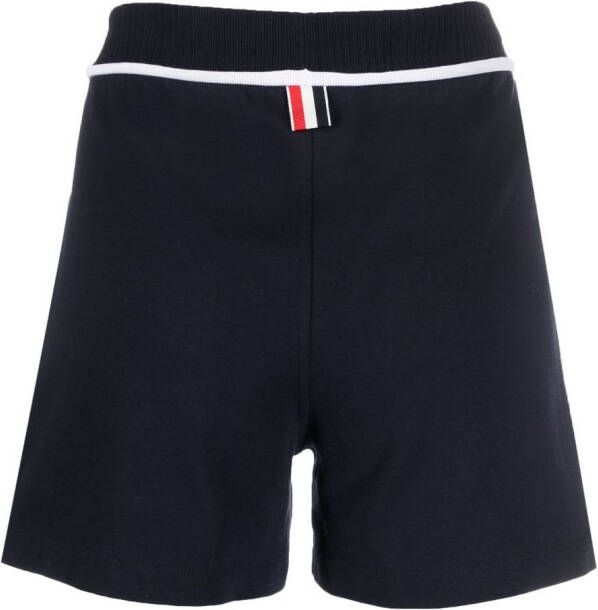 Thom Browne Joggingshorts met logopatch Blauw
