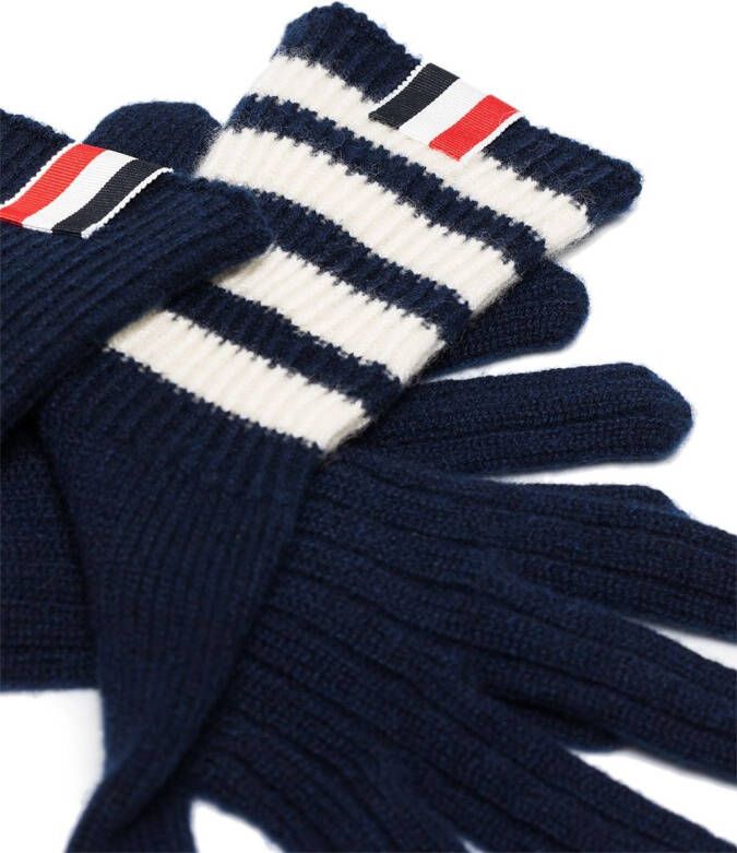 Thom Browne Kasjmier handschoenen Blauw