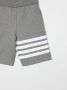 Thom Browne Kids Gestreepte trainingsshorts Grijs - Thumbnail 3