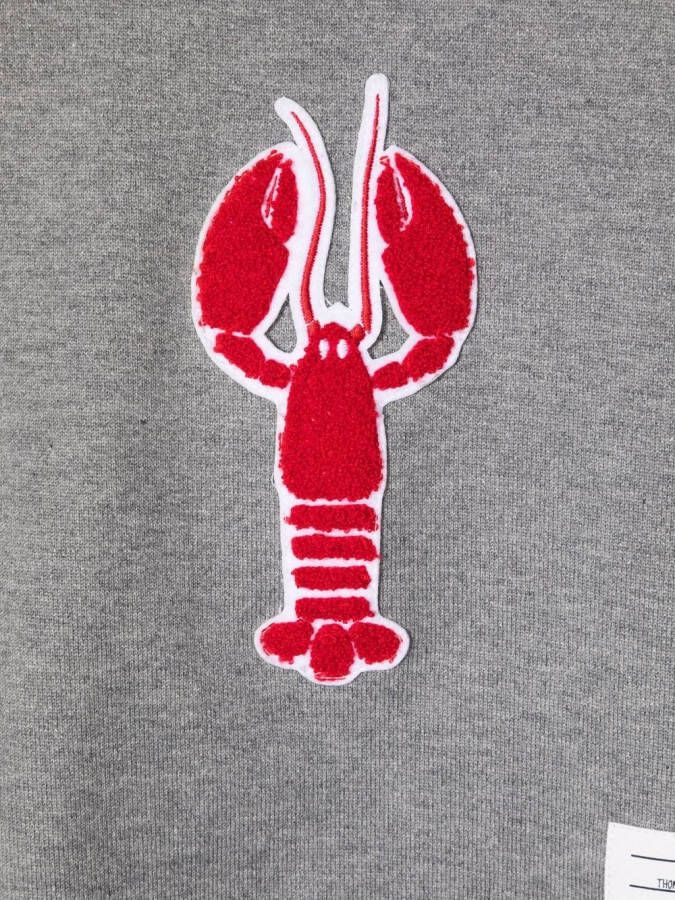 Thom Browne Kids Sweater met logopatch Grijs