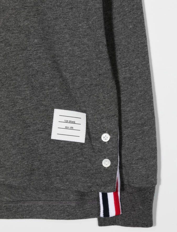 Thom Browne Kids T-shirt met logo Grijs