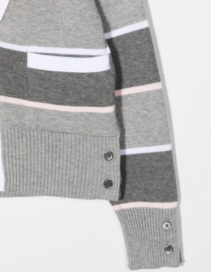 Thom Browne Kids Vest met V-hals Grijs
