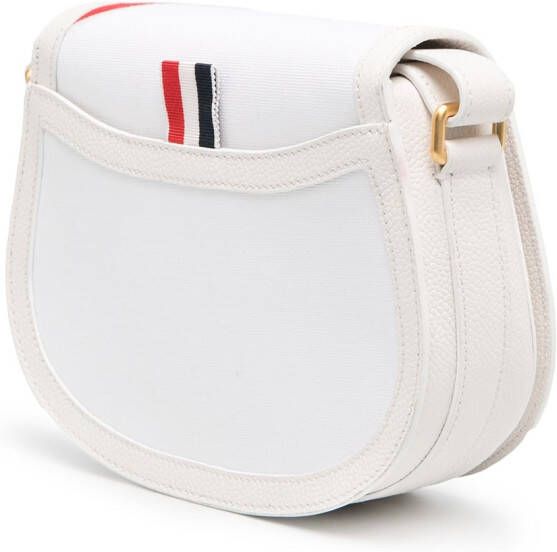 Thom Browne Kleine zadeltas Wit