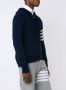 Thom Browne knitted zip hoodie Blauw - Thumbnail 3