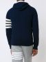Thom Browne knitted zip hoodie Blauw - Thumbnail 4