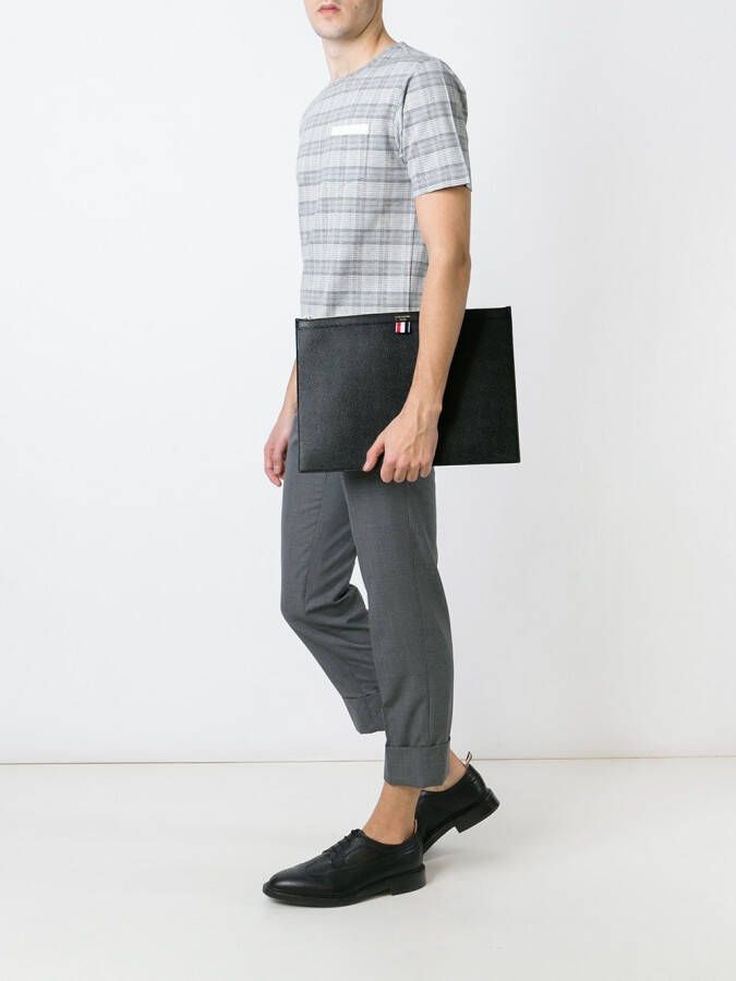 Thom Browne Laptophoes met rits Zwart