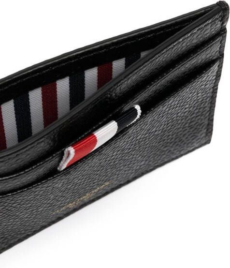 Thom Browne Leren pasjeshouder Zwart