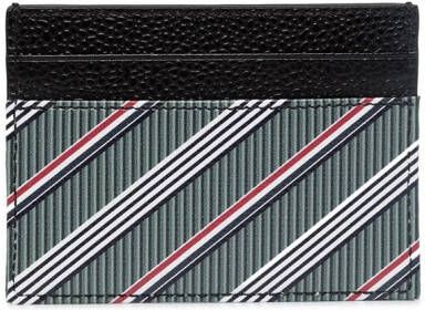 Thom Browne Leren pasjeshouder Grijs