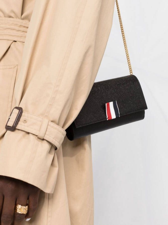 Thom Browne Leren schoudertas Zwart
