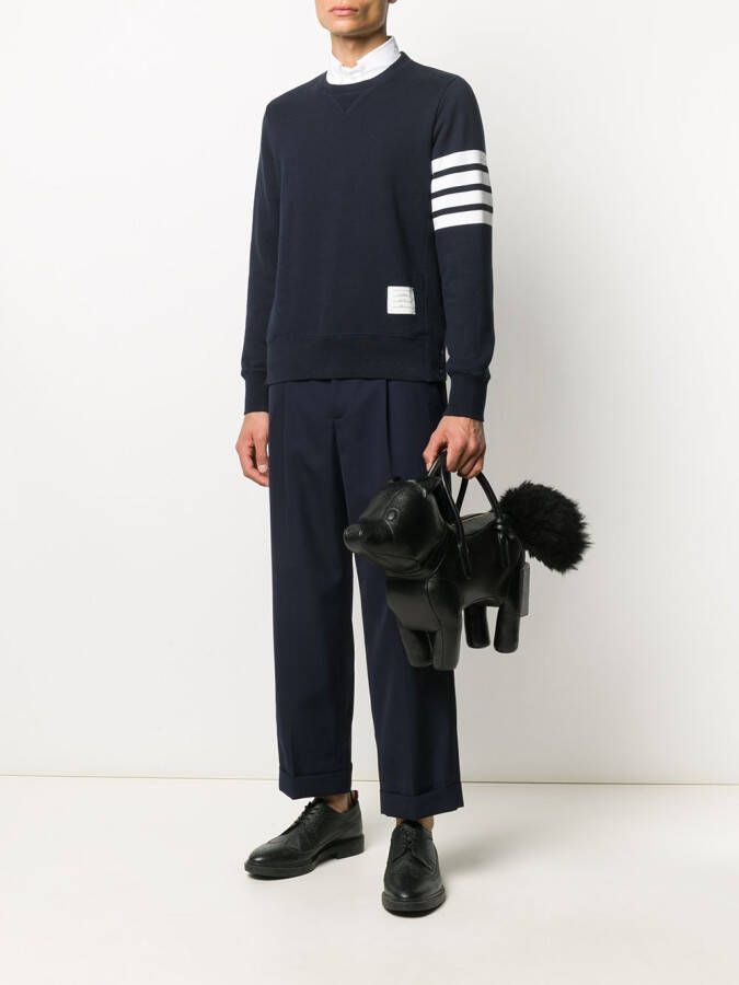 Thom Browne Leren tas Zwart