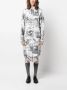 Thom Browne Midi-jurk met print Wit - Thumbnail 2