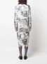 Thom Browne Midi-jurk met print Wit - Thumbnail 4