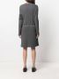 Thom Browne Midi-jurk met wafelpatroon Grijs - Thumbnail 4
