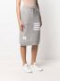 Thom Browne Getailleerde rok met 4-Bar detail Grijs - Thumbnail 3