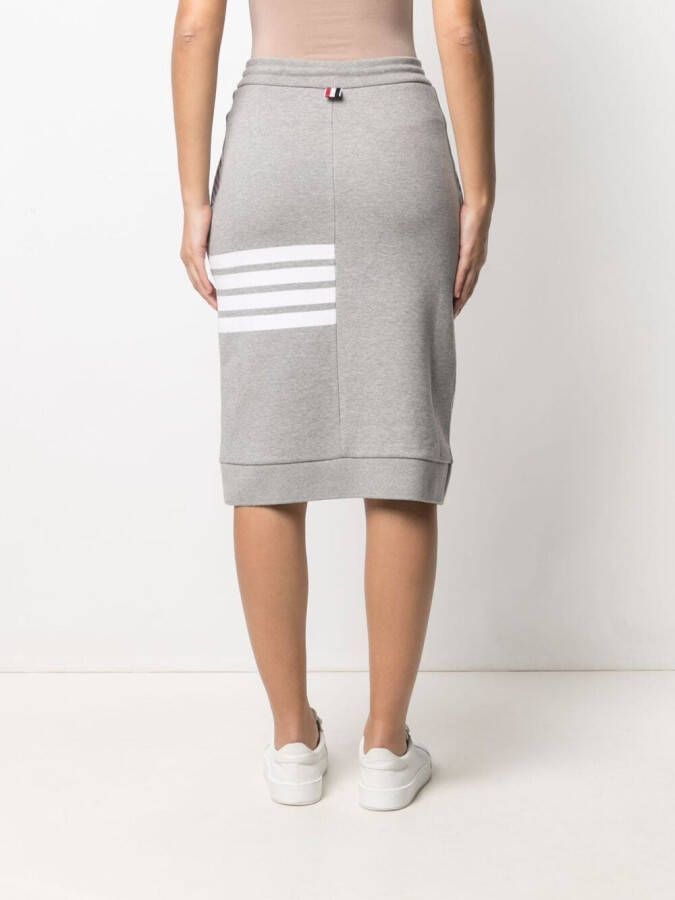 Thom Browne Getailleerde rok met 4-Bar detail Grijs