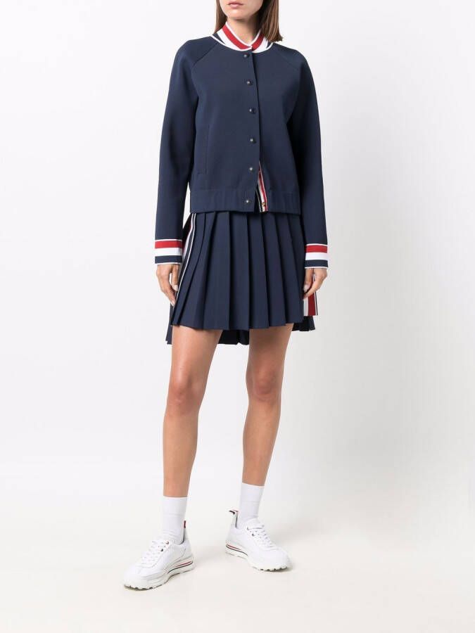 Thom Browne Mini-plooirok Blauw