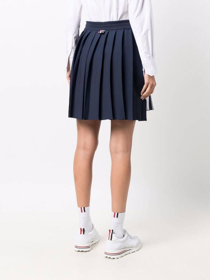 Thom Browne Mini-plooirok Blauw