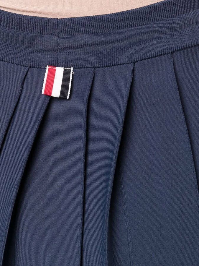 Thom Browne Mini-plooirok Blauw