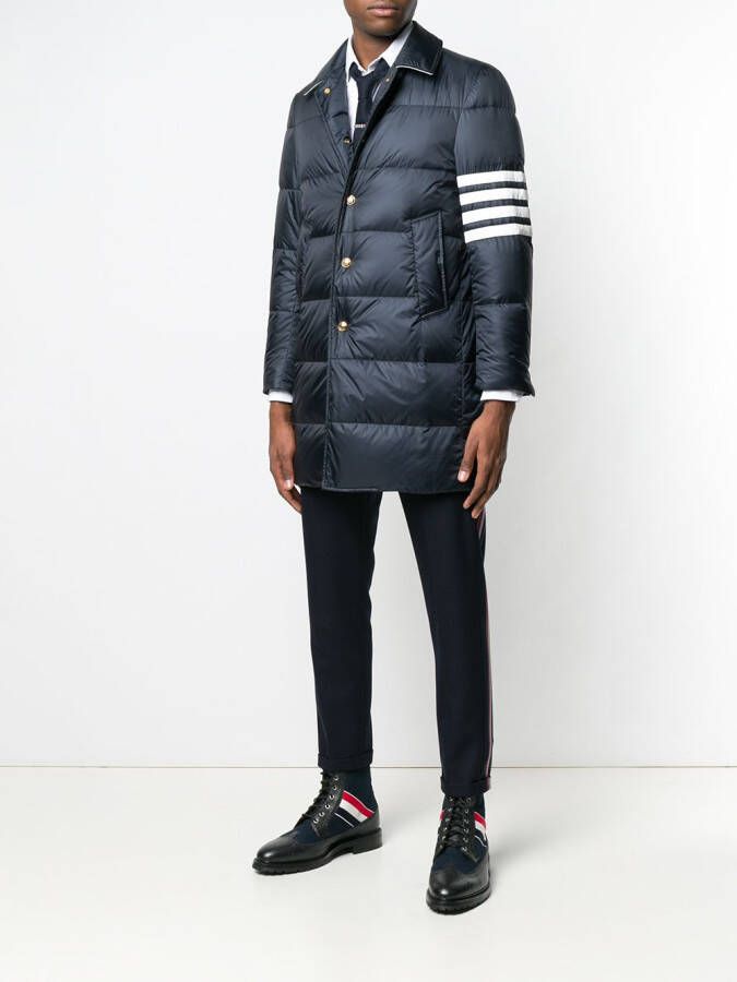 Thom Browne Nylon overjas Blauw