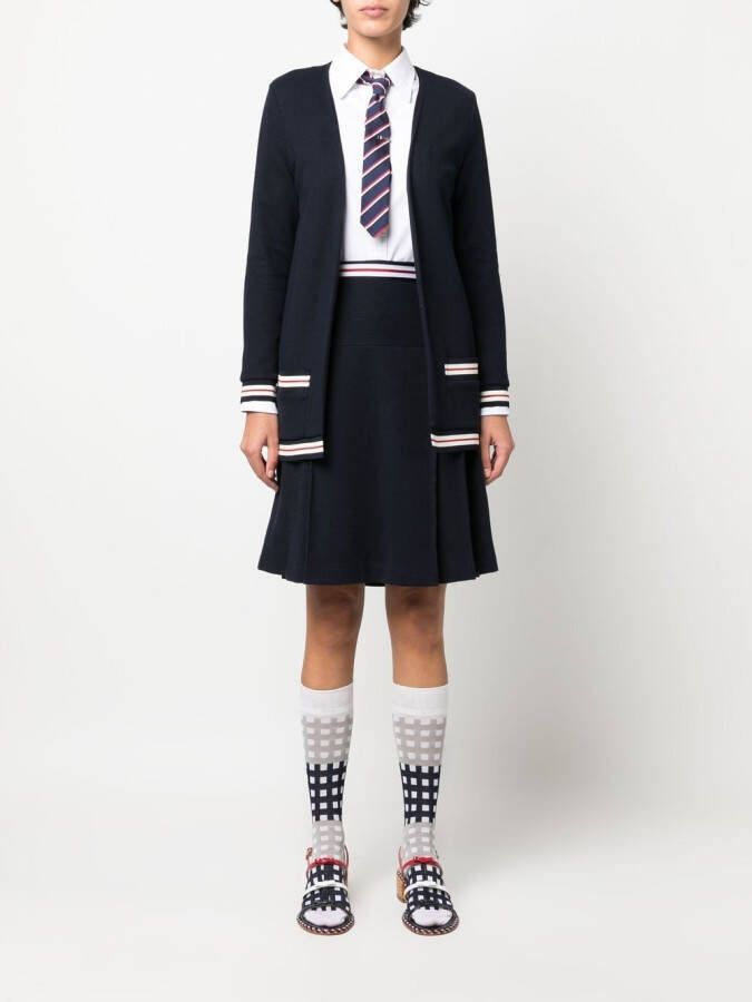 Thom Browne Vest met open voorkant Blauw