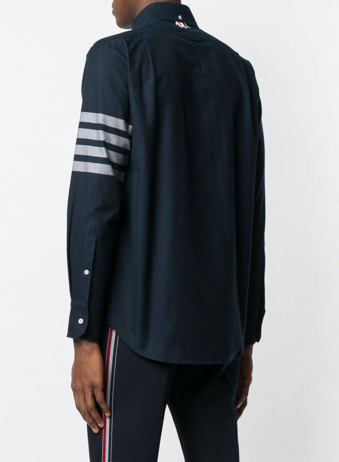 Thom Browne Overhemd in rechte pasvorm Blauw