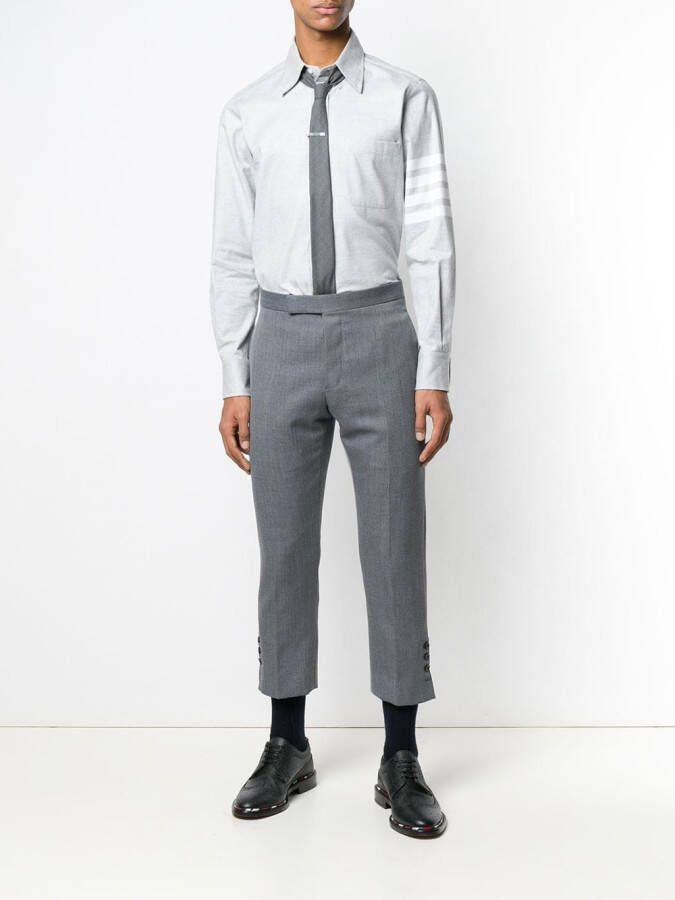 Thom Browne Overhemd in rechte pasvorm Grijs