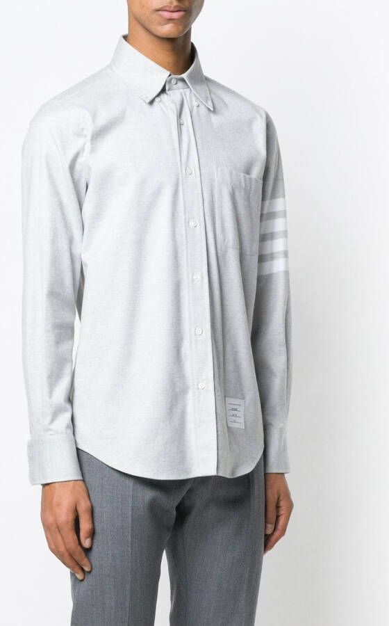 Thom Browne Overhemd in rechte pasvorm Grijs
