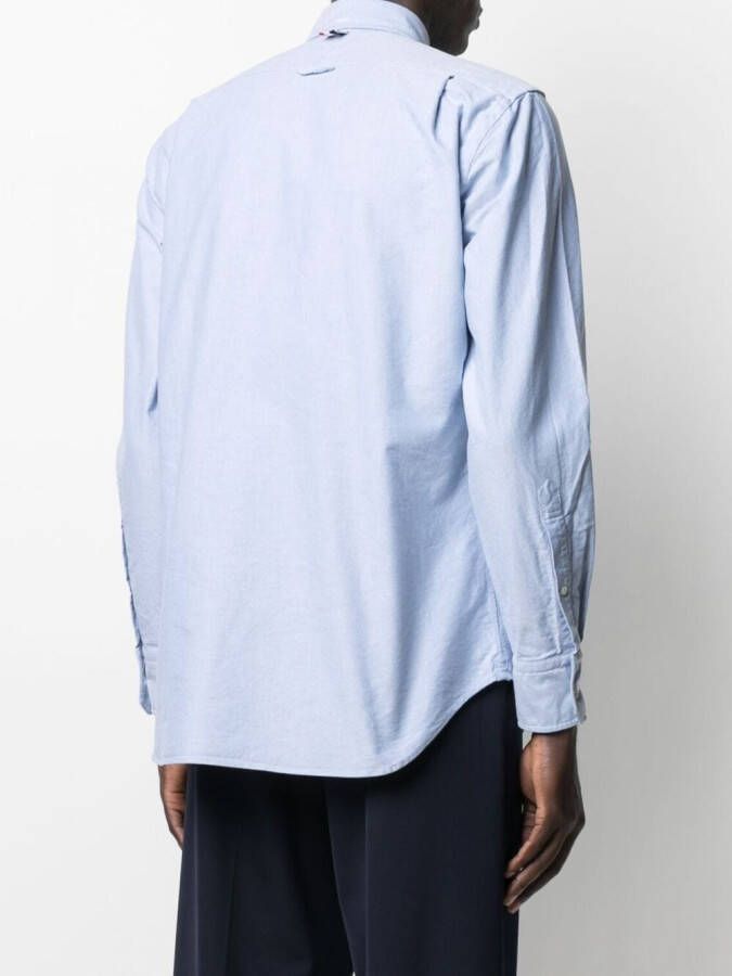 Thom Browne Overhemd met borstzak Blauw