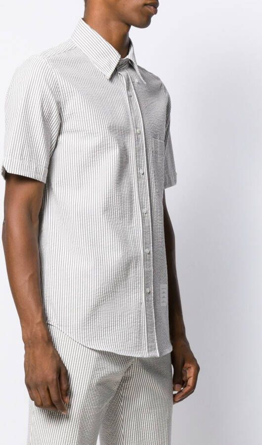 Thom Browne Overhemd met korte mouwen Grijs